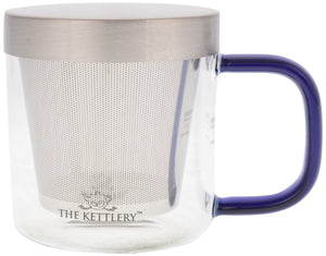 Milano Glass Tea Cup with Infuser - Tea Cups with Infuser-The Kettlery